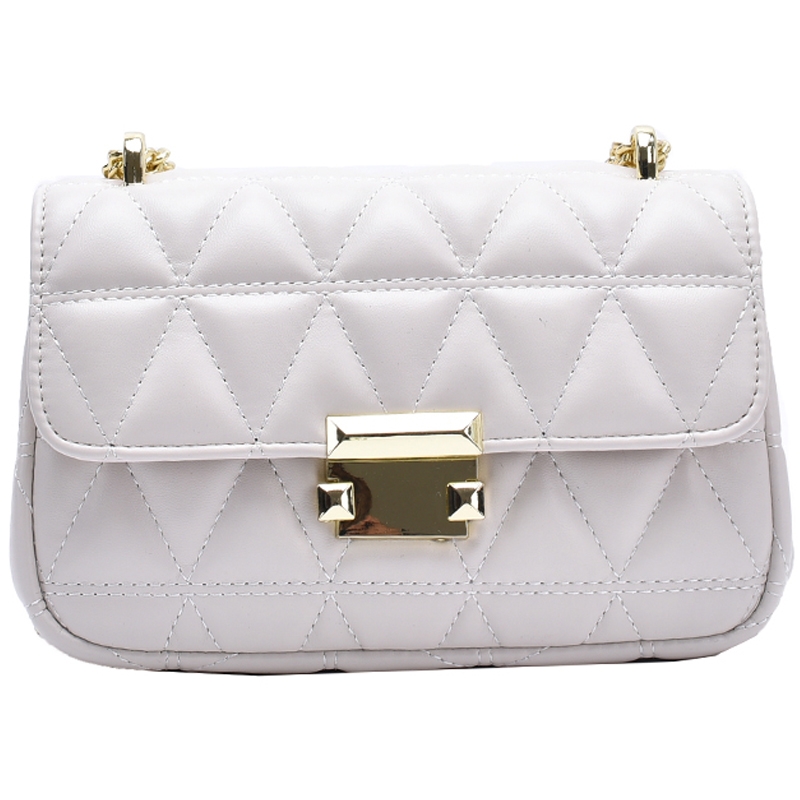 Treillis carré sac à bandoulière en cuir PU femmes concepteur sac à main chaîne épaule sac de messager