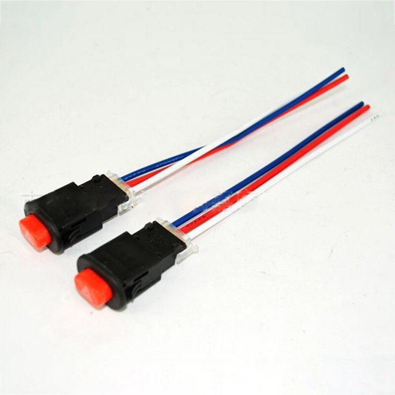 De Flash de advertencia de peligro luz de emergencia lámpara de señal interruptor doble botón interruptor intermitente con 3 cables de Piezas de motocicleta