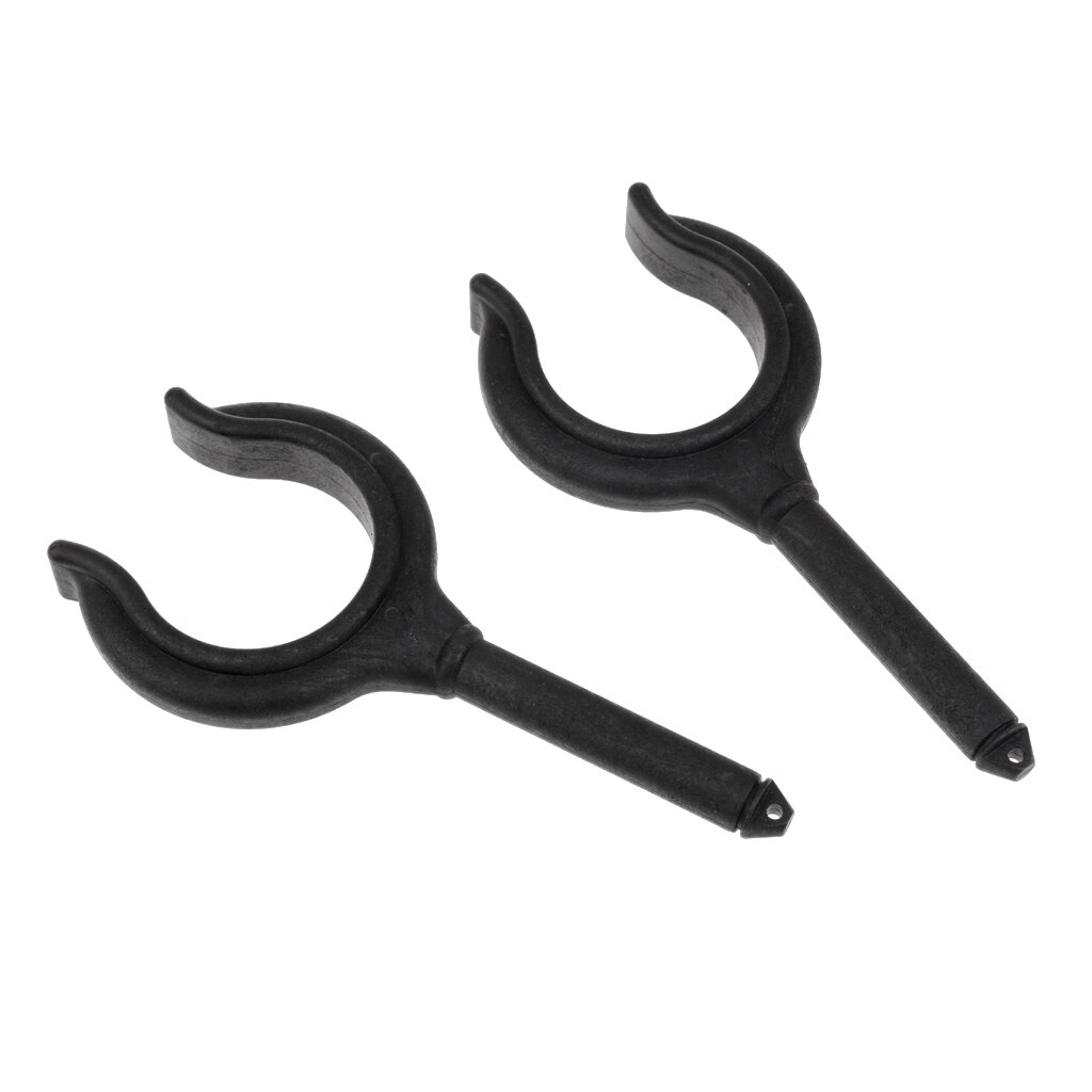 2 Pieces Black Nylon Marine Boat Dinghy Oar Lock Rowlock Horn Side Mount for Fishing Boat Dinghy Rafting Accessories
