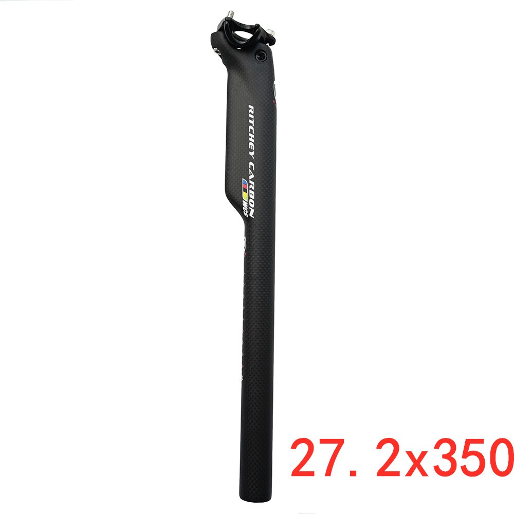 High Strength Carbon Fiber Seatpost After Seat the Road Bicycle Seatpost Seat Tube Rod Carbon Seatpost Seat Tube 3k: Matte 27.2x350mm