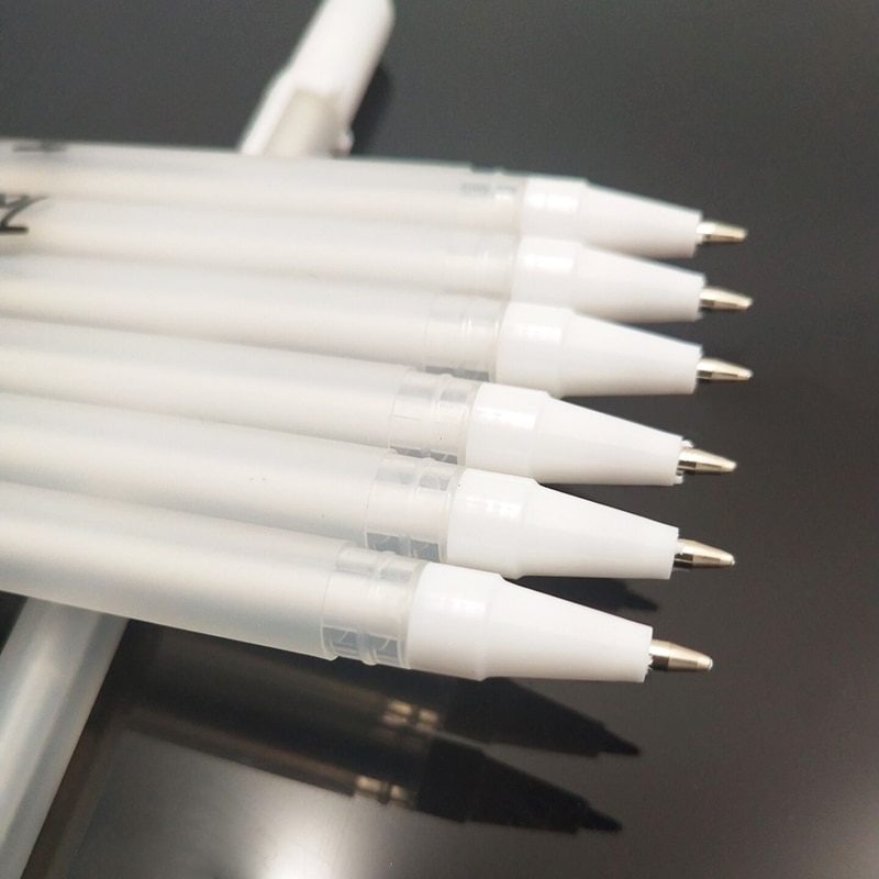 1pc 0.7mm vit highlight penna student skiss ritning graffiti konst markörer komisk krok liner penna brevpapper konst tillbehör