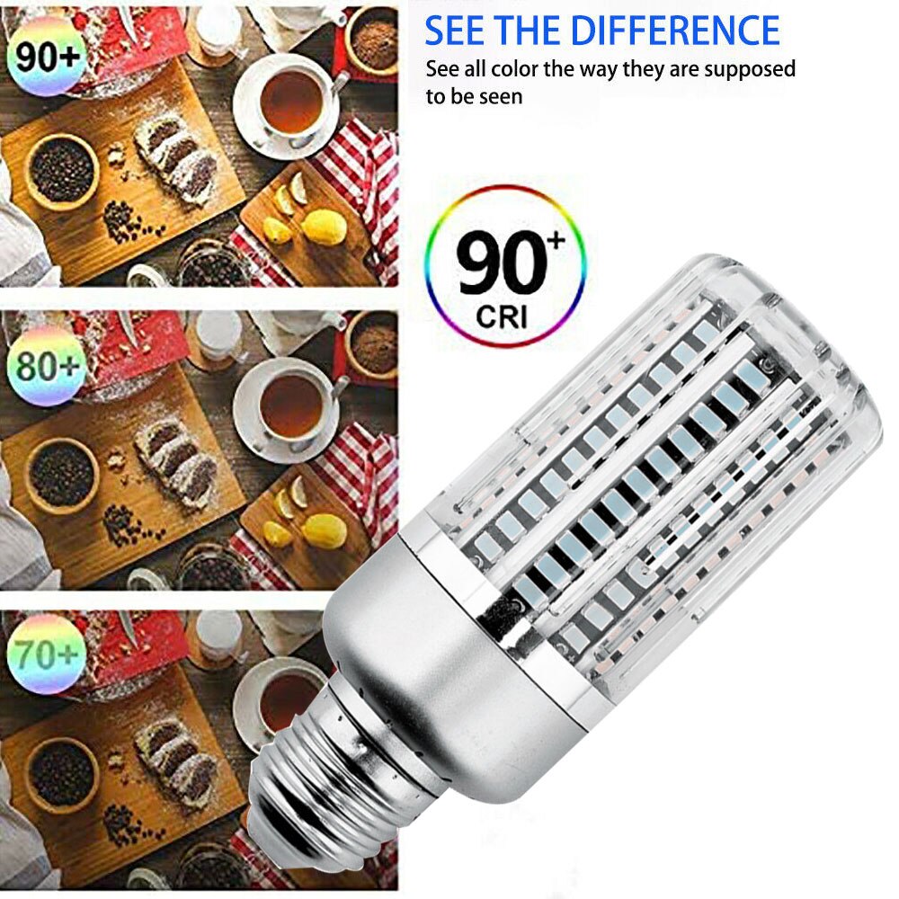 40W 130LEDs UVC Light Bulb UV Germicidal Lamp Sterilizer E27 Corn Shape Light Disinfection light Clean Air Remove Remote control