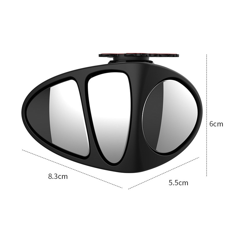 3 In 1 Car Blind Spot Mirror 360 Rotation Adjustable Rear View Front Wheel Mirror Wide Angle anti-collision driving safety