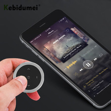 Voor Android Stuurwiel Muziek Draadloze Bluetooth Media Knop Afstandsbediening Selfie Controle Start Siri Auto Motorfiets Stuurwiel