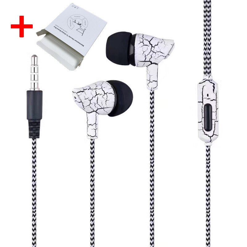 A10 3.5mm Draagbare Oortelefoon Stereo Bass Oortjes Touw Draad Handfree Met Microfoon Headset voor iPhone Xiaomi Huawei Samsung