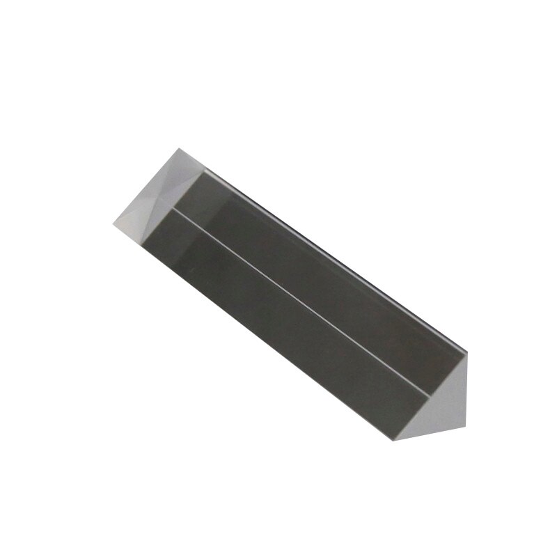25*25*80mm Crystal Glass Triple Triangular Equilateral Prism Physics Teach Light Spectrum Glass Cube Rainbow Prism