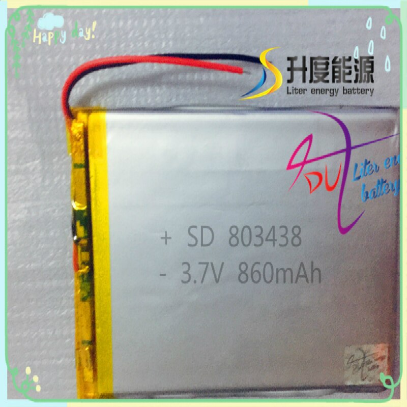 Speciale Aanbieding Mp3/Mp4 Speler Batterij Yi Bateria Kleine Capaciteit Lithium 803438 860mah