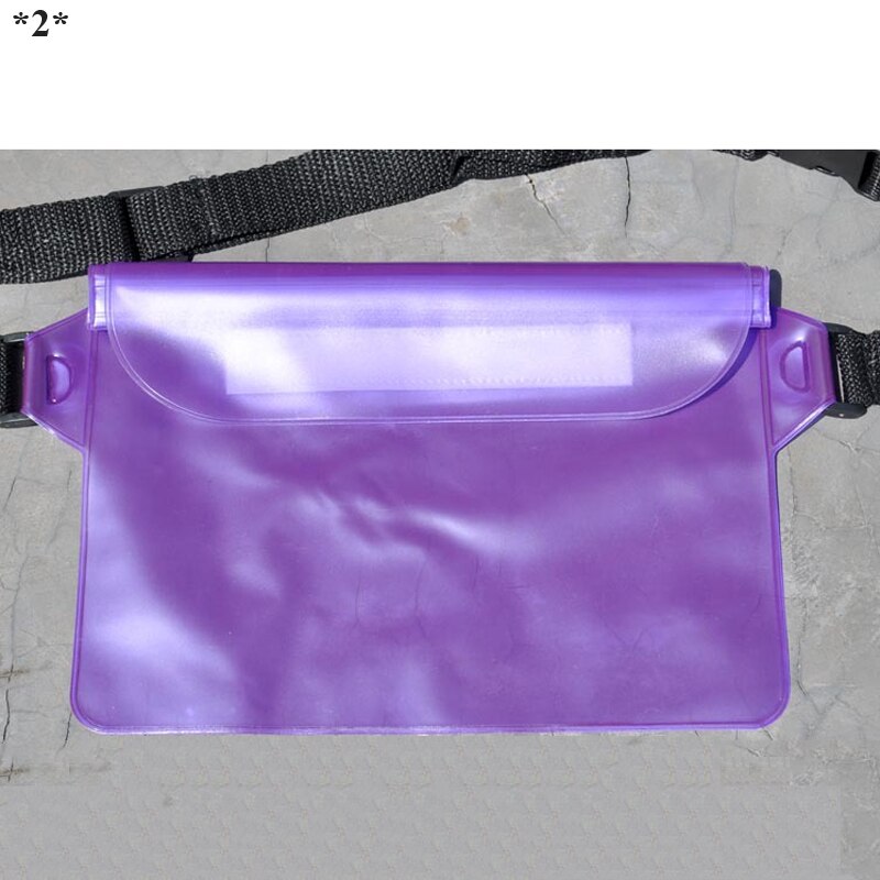 Waterdichte Drift Duiken Zwemmen Tas Onderwater Dry Schouder Taille Pack Bag Pocket Pouch Pvc Zak Waterdichte Rugzak Universal: purple