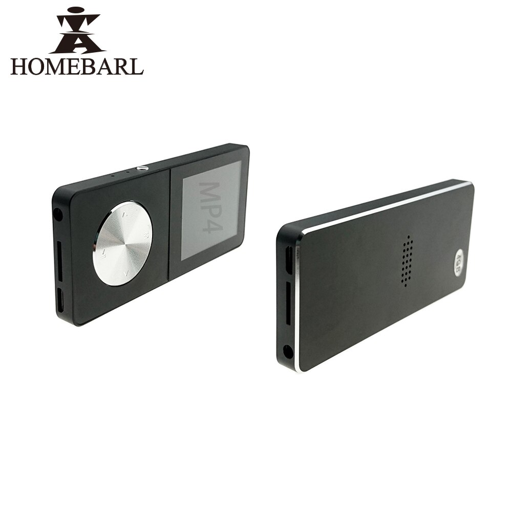 HOMEBARL T01 Nuovo 3th 4th MP4 Lettore Video Lettori di Musica 4GB 8GB 16GB del Metallo 1.8 "Con micro SD Card Carta di TF Slot Per Schede di FM Radio Speaker