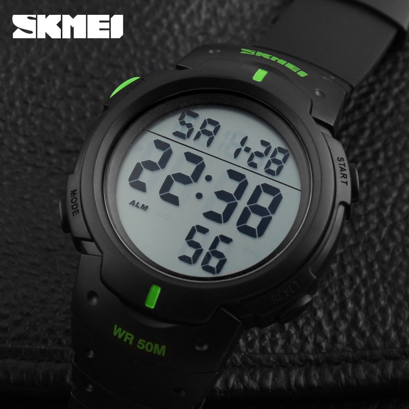 Sporthorloges voor heren, merk skmei, multifunctionele wekker, chronograaf, waterdicht, digitaal horloge voor heren, reloj hombre relogio