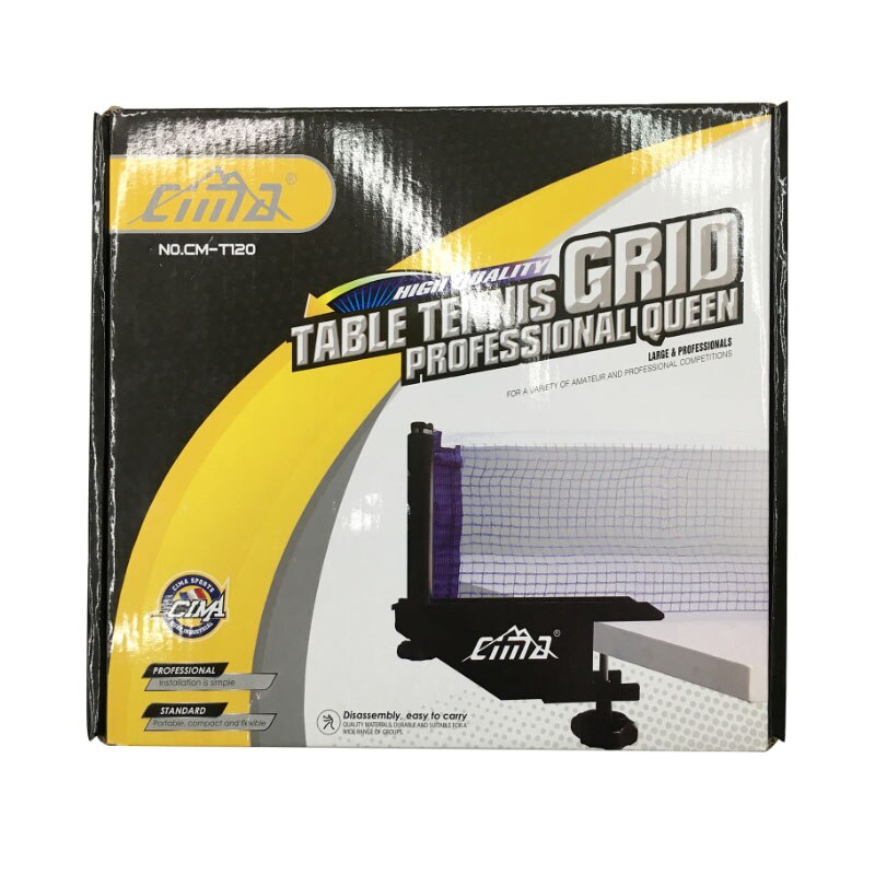 CIMA Red de Ping-pong super grande portátil de hierro flexible malla net para tenis de mesa de Fitness deportes Ping pong neto T120
