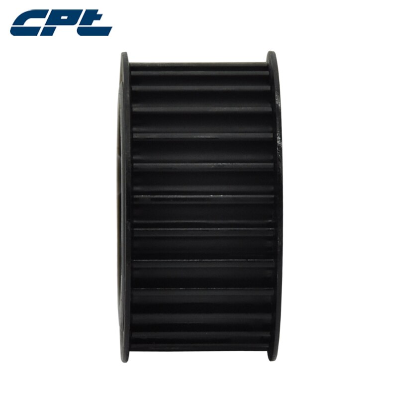 CPT HTD 8M Timing Katrol, staal materiaal, 8mm pitch, 20 Tanden, voor 30 mm brede riemen, wedstrijd 1008 taper bush, 20-8M-30-1008 (T/L)