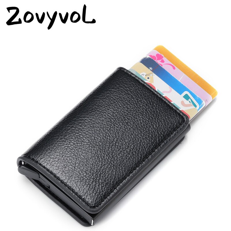 ZOVYVOL Portemonnee Bankkaart Portefeuilles Mannen Credit Card Houders Business ID Card Case Mode Automatische RFID Kaarthouder Aluminium