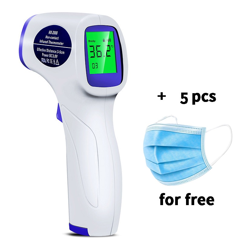 Digitale Thermometer Lichaam Infrarood Baby Volwassen Voorhoofd Non-contact Baby Kids Infrarood Thermometer Lcd Backlight