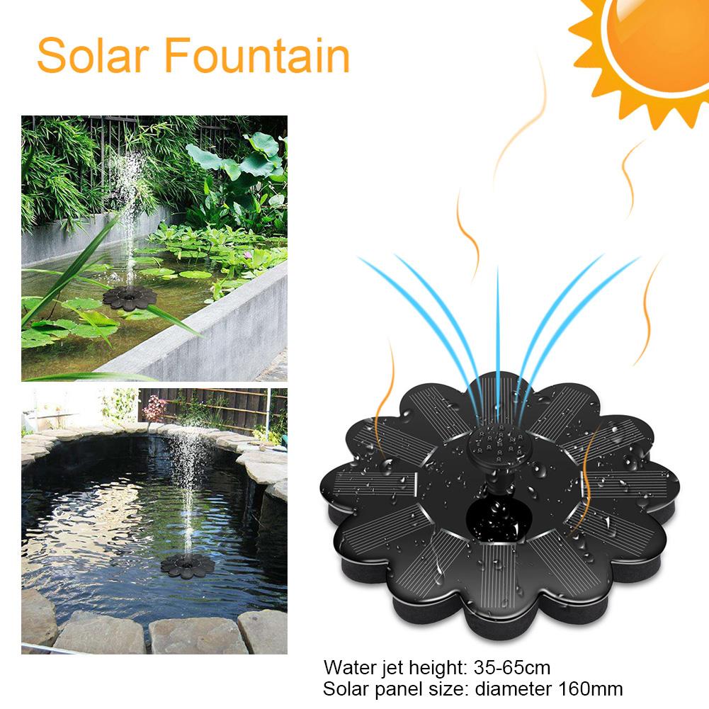 Outdoor Solar Power Fountain Pool Lake Pond Mini Water Fountain Pump Aquarium Garden Gardening Decoration Supplies