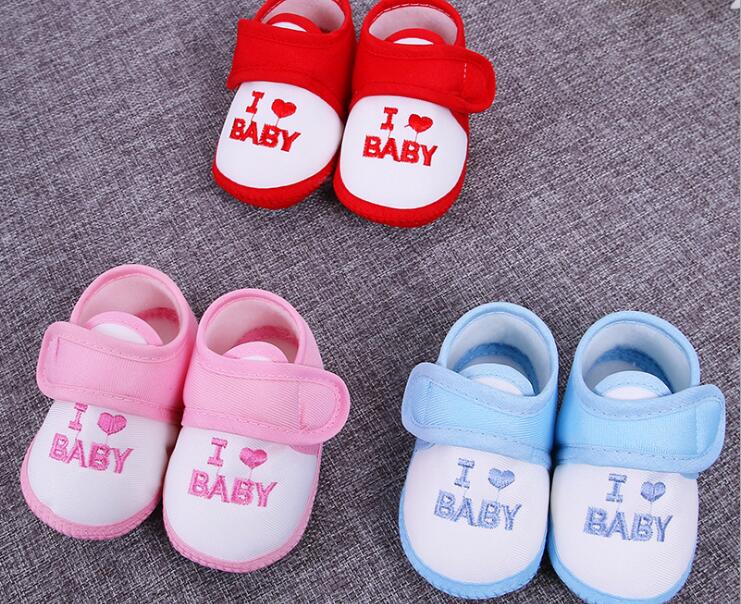 0-12 meses bebé niño niñas cuna Zapatos Bebé cuna algodón Otoño e Invierno zapatos de bebé suela suave S-27