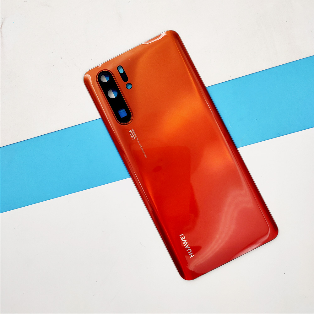 100% originale Huawei P30 Pro copribatteria pannello posteriore in vetro custodia di ricambio custodia reale per P 30 con protezione dell&#39;obiettivo della fotocamera: red P30 Pro