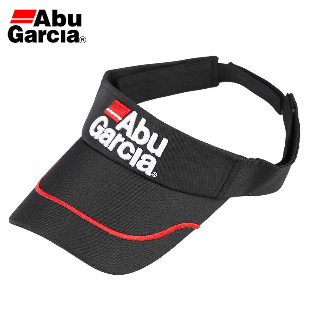 Abu garcia varumärke svart solskyddshatt unisex fiske golf baseball keps utomhus sport justerbara mössor fiskeredskap: Svart