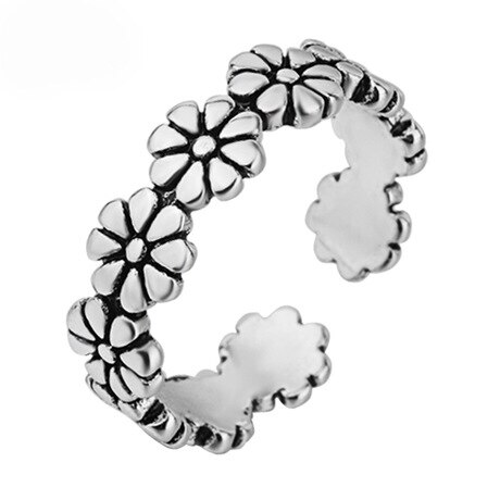 925 Sterling Silber Blumen Finger Ringe Dazzling Daisy Wiese Stapelbar Ring, Klar CZ Für Frauen Hochzeit Schmuck