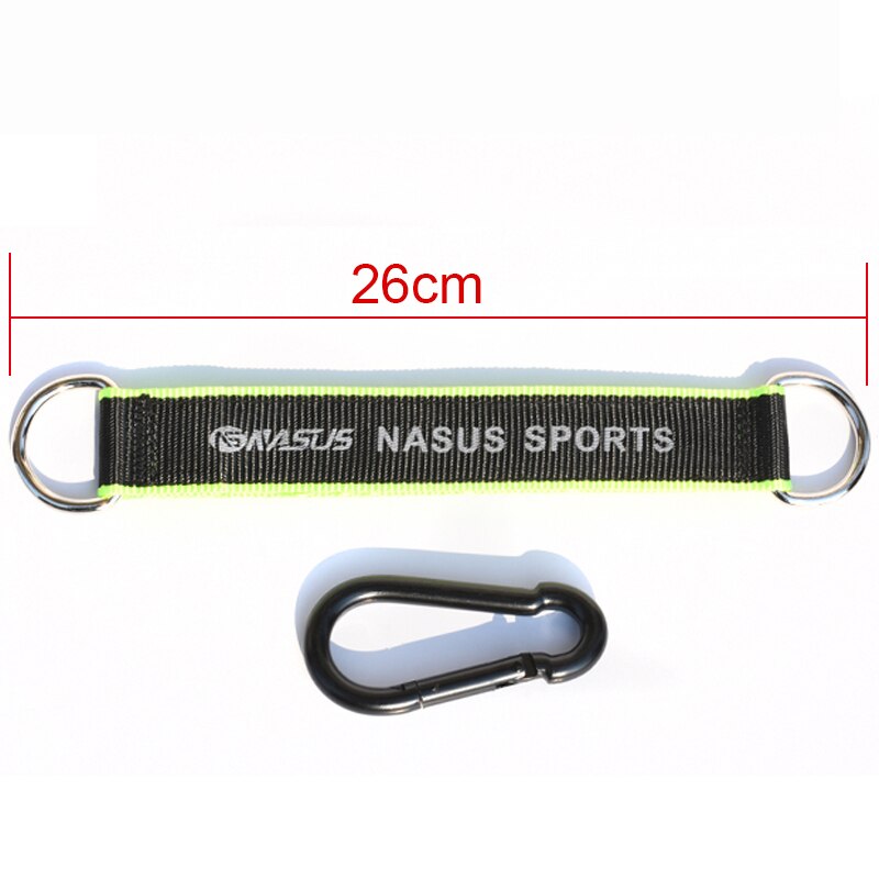 Diy fitness sele stropp med krok hengende belte gym triceps trekke ned tau tilbehør horisontal bar hengende karabiner utstyr: 26cm
