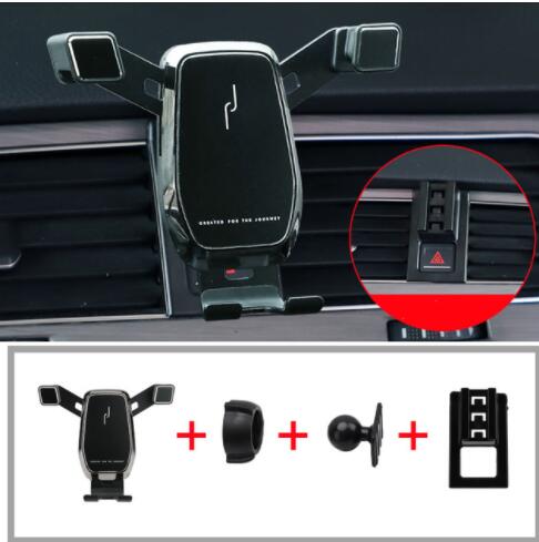 Car phone holder for Volkswagen Golf 7 / 7.5 / Golf MK7 MK7.5 interior modification parts phone stand: black