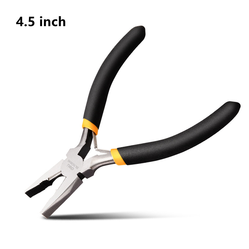 Deli 1Pcs Mini Tang Kniptang Vastklemmen Strippen Draad Krimptang Kabel Snijders Lange Neus Tang Voor Sieraden Maken gereedschap: green