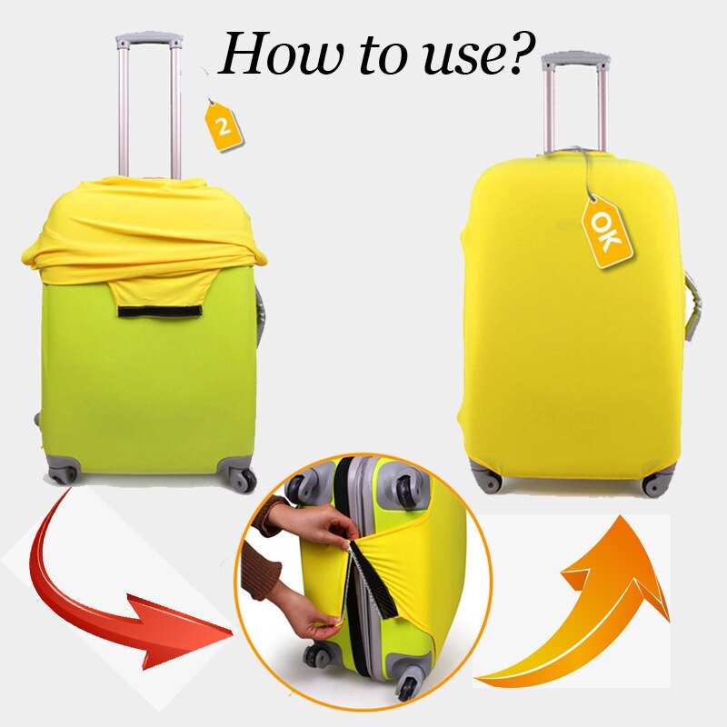 FORUDESIGNS Trolley Abdeckung Welt Karte Druck Dick Gepäck Protector Fall Auf Koffer Frauen Wasserdichte Abdeckung Reise Zubehör