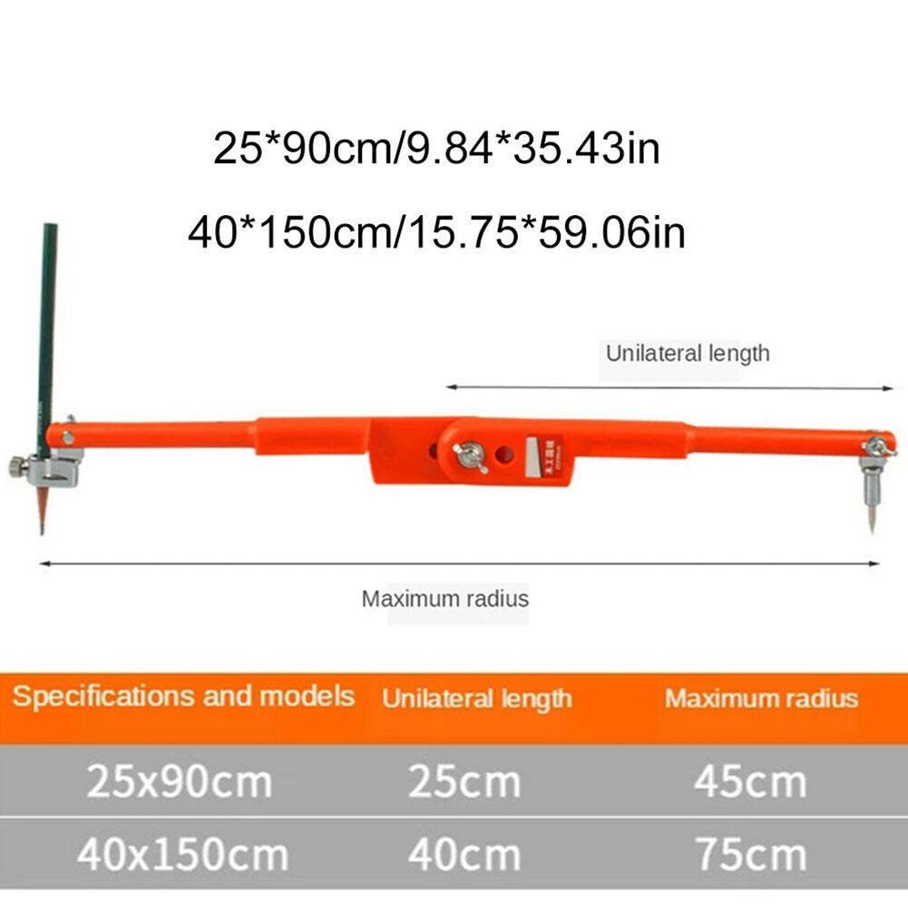 Carpenter Precision Pencil Compasses Large Diameter Adjustable Dividers Marking And Scribing Compass For Woodworking