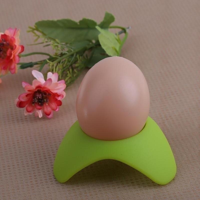Egg Cup Silicone Egg Holder Tray Eggs Cooker Kitchen Accessory