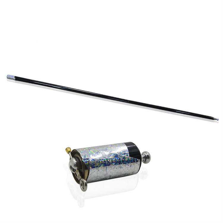 110 CM/150 cm Metal Verschijnen Cane Kan Kiezen Kleur Magic Sticks Voor Professionele Goochelaar Stage Street Magie Illusie accessoires: black 110cm