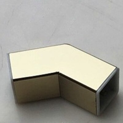 304 Stainless Steel Titanium Gold Square Shower Room Pull Rod Fittings Bathroom Glass Fixed Clip Pull Rod Glass Flange: 135 d connector