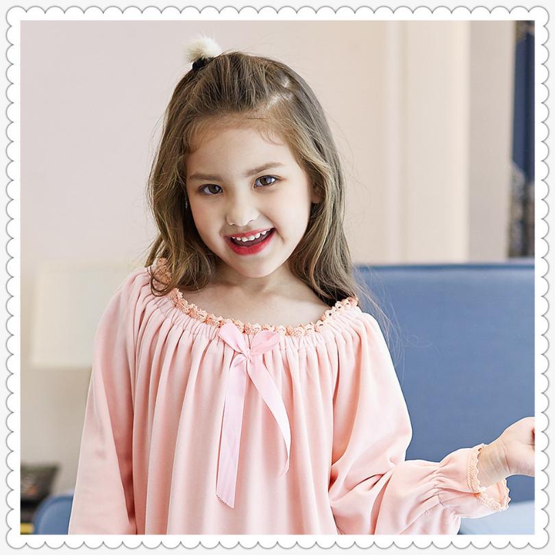 Våren barn & #39 ;s nattlinne baby flickor guld sammet barn sovkläder vintage prinsessa hem bär långärmad pyjamas