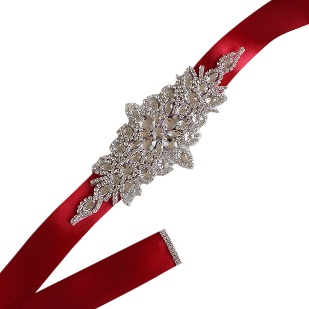 Ceinture femme cristal mariage ceintures Satin strass robe de mariée ceinture accessoires de mariage ruban de mariée ceinture ceinture: NO.4