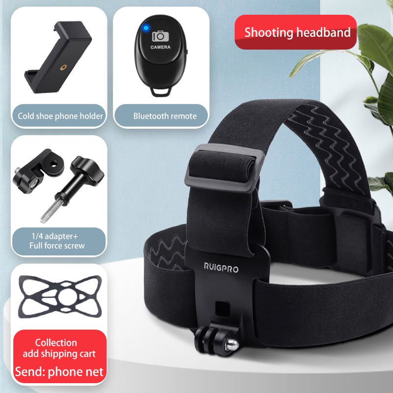Correa de montaje de cabeza de teléfono GoPro para iPhone, Samsung Galaxy y Note, adaptador universal para todos los teléfonos inteligentes, conecta la correa de pecho con clip: Set1