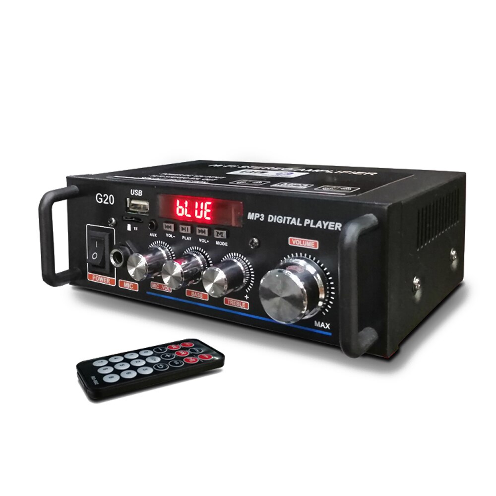 Home Amplifiers HiFi Subwoofer Home Theater Sound System Audio Car Amplifiers Player Remote Control BT Audio Power Amplifier