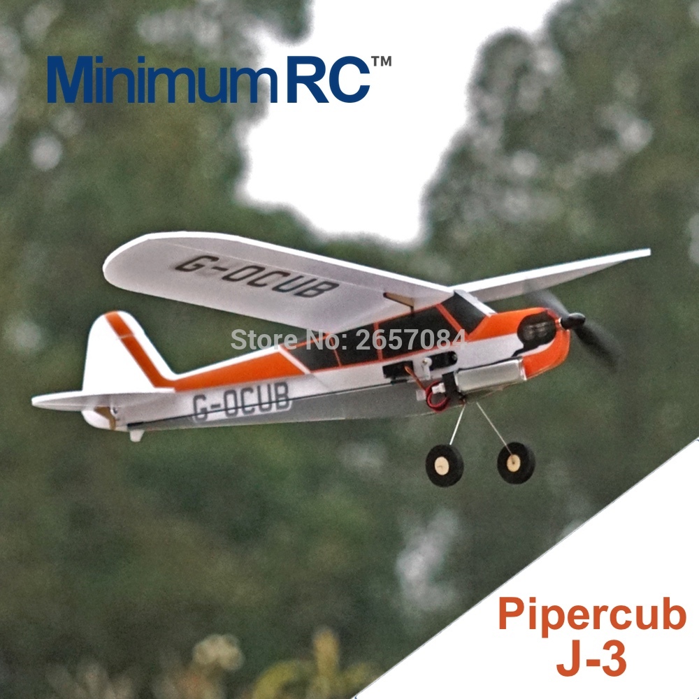 MinimumRC J3 360 ミリメートル翼幅 3 チャンネルトレーナー固定翼 RC 飛行機屋外のおもちゃ子供キッズギフト