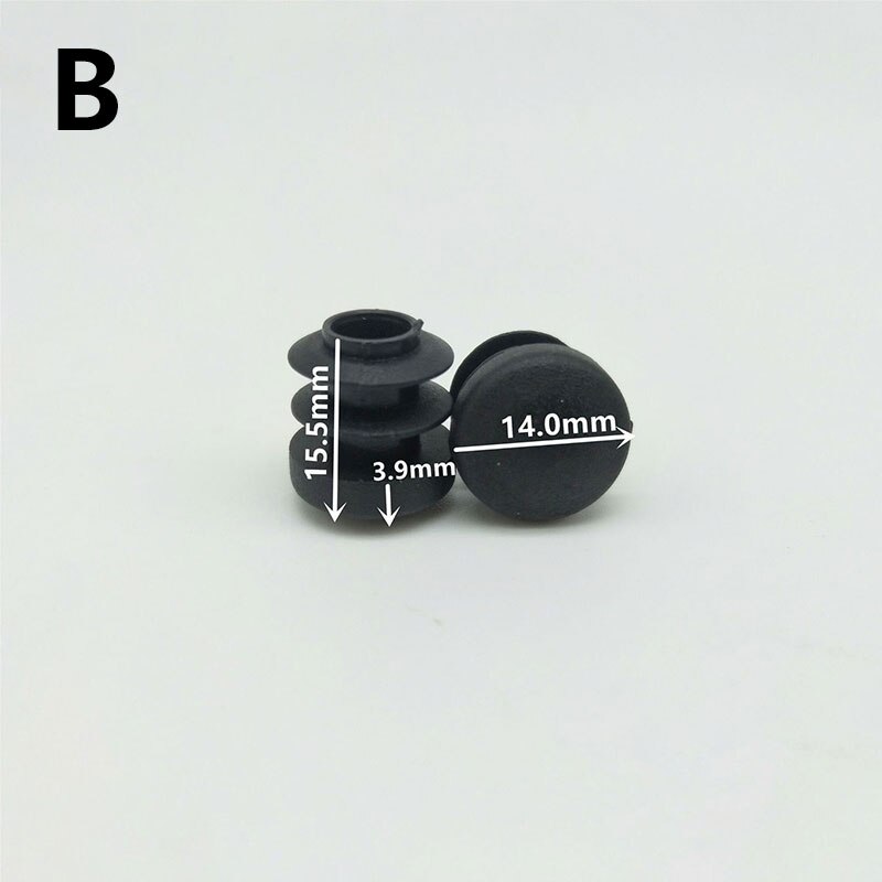 10Pcs Round Tube Plugs Pipe Insert End Caps Floor Protectors Furniture Feet Pads: B