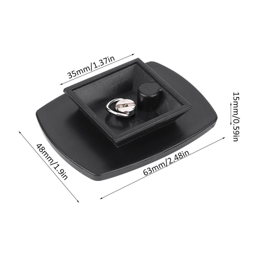 Mini plaque de montage rapide Portable 35mm, avec patins antidérapants, vis 1/4 pour Yunteng VCT668 ST666 690 pour Weifeng