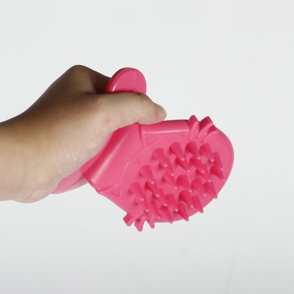 Pet Cat Massage Brush Tongue Shaped Silicone Soft Pet Hair Remover Brush Licking Cat Kitten Massage Brush Cat Grooming Tool