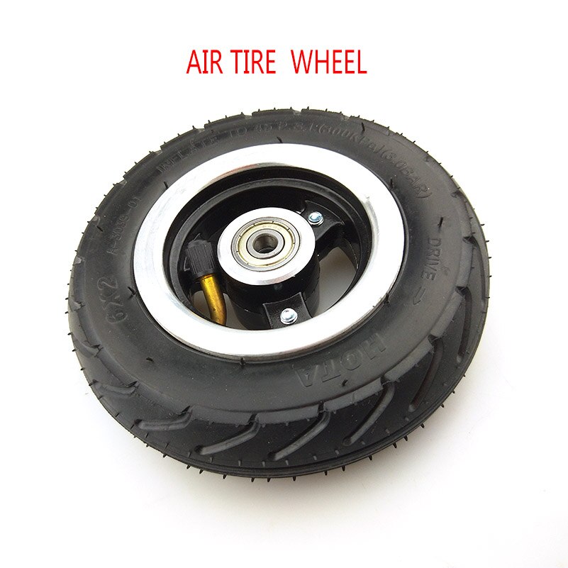 6 Inch Electric Scooter Wheel 6x2 Wheel With Air Tire Or Solid Tire Metal Hub With 8mm 10mm Axle Hole Trolley Cart Wheel