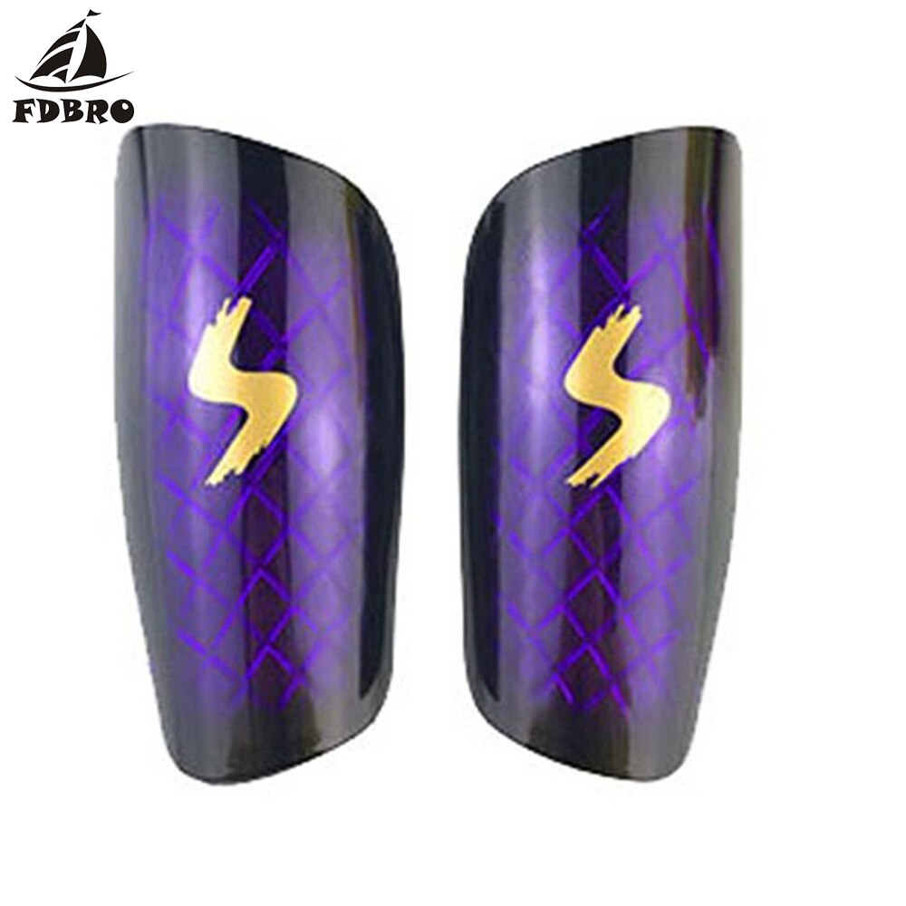 Fdbro crianças shin guardas futebol placa de futebol tornozelo guardas proteção cinta futebol caneleiras almofadas 1 par caneleiras: ROXO