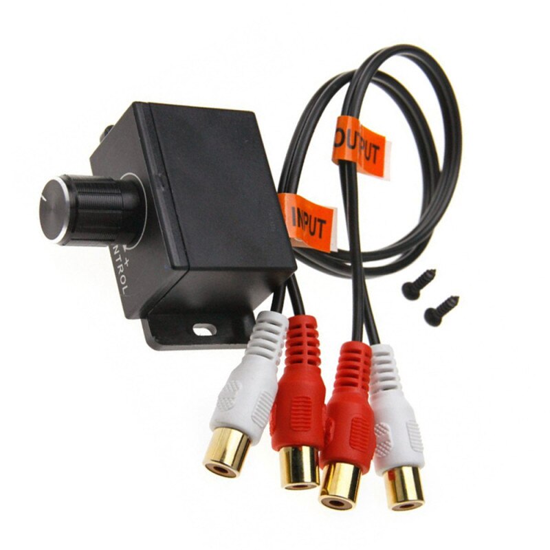 Car Audio Amplifier Bass RCA Level Remote Volume Control Universal Vehicle Amplifier Bass Controller Regulator Car Accessories