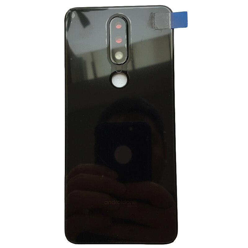 Para Nokia X5 5,1 Plus cristal Original carcasa trasera cubierta de la batería cubierta de la parte trasera del teléfono autopartes