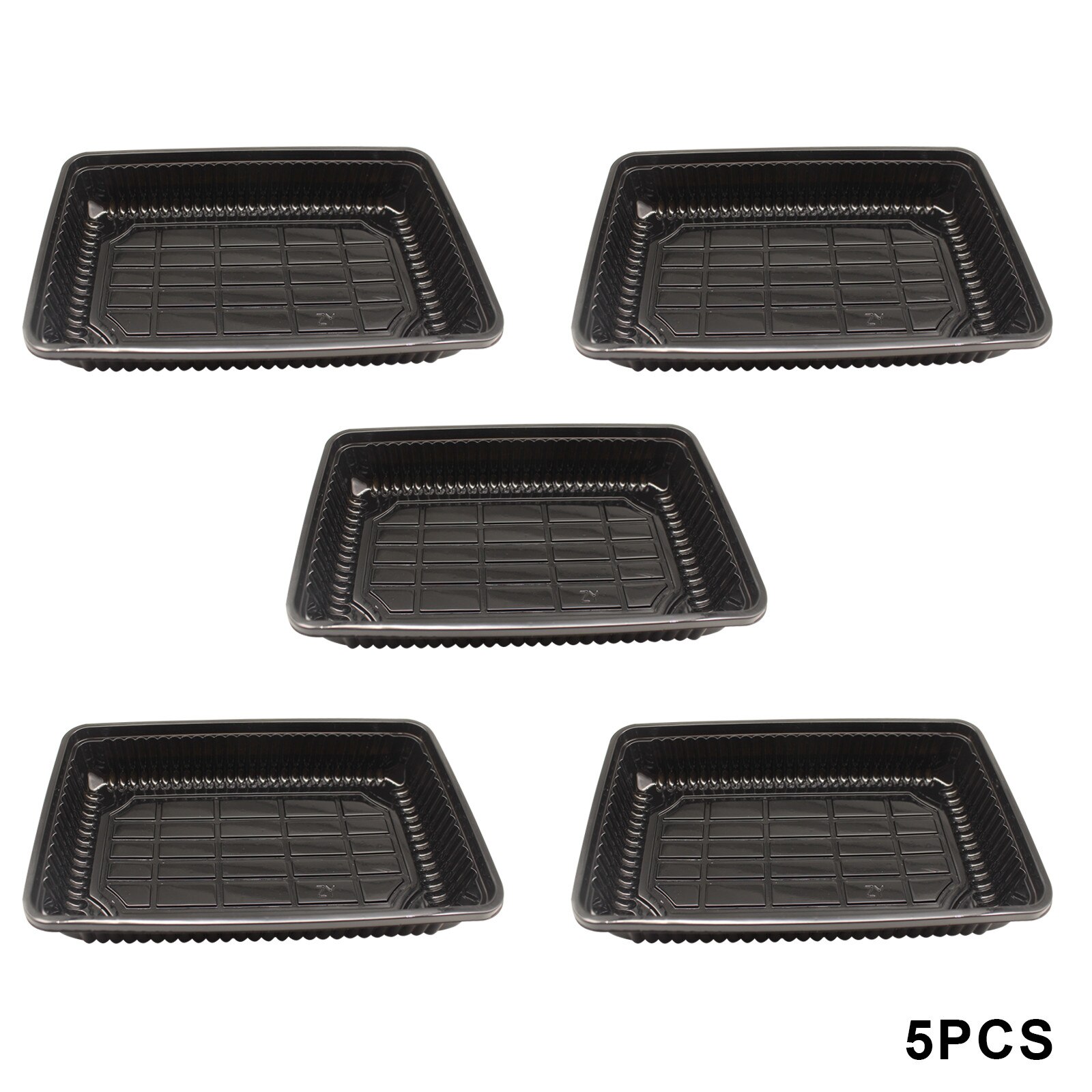 Garden Nursery Pot Square Black Cultivation Pot Small Transparent Agricultural Seedling Tray Flower Vegetable Seed Plant Tray: A