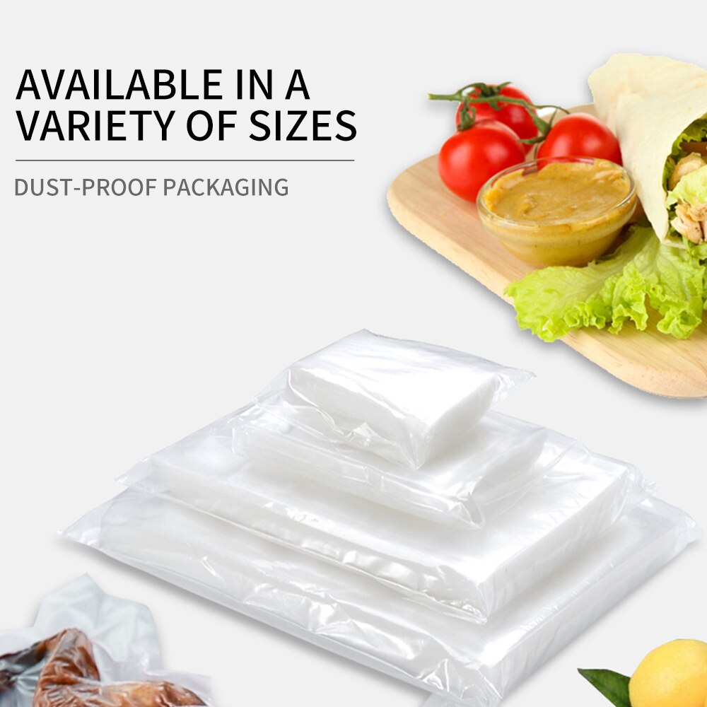 FUNHO 100 stks/partij Food Vacuum Sealer pakket Zakken Voedsel Saver Sous Vide Opslag Vacuüm Verpakking Machine Houden Verse voor Keuken