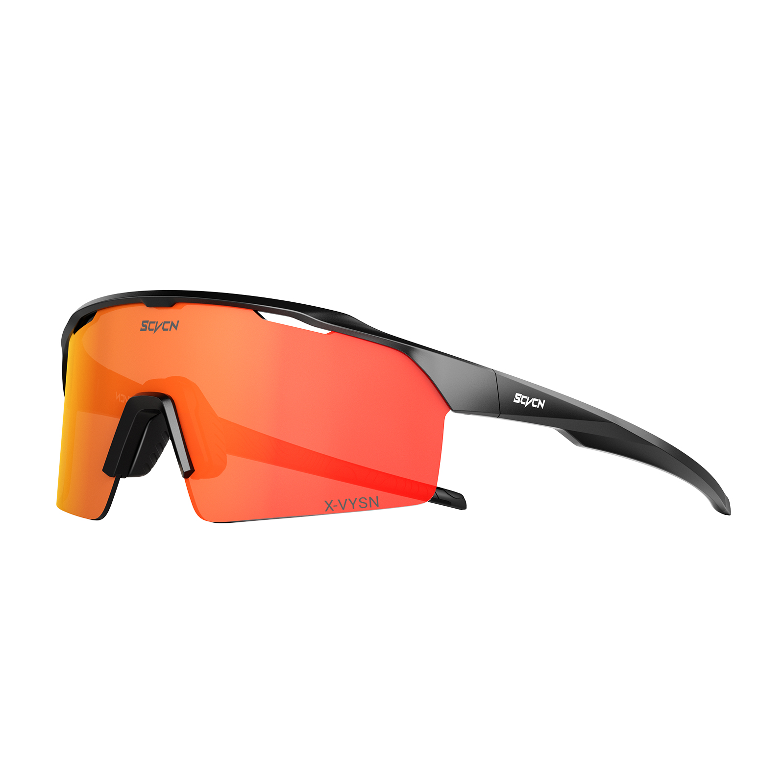 Scvcn sykkelbriller menn kvinner  uv400 solbriller mountainbike sykling ridebriller utendørs sport kjøringe løping fotturer solbriller: Hvit