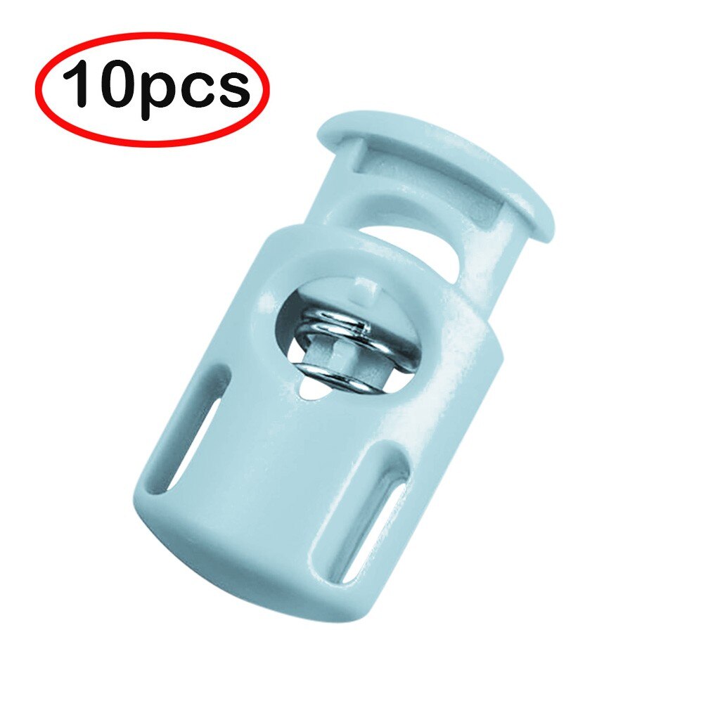 Rope Cord Locks Clip End Single Holes Luggage Lanyard Fasten Stopper Sliding Plastic Stopper Cord Lock koordstopper stoper