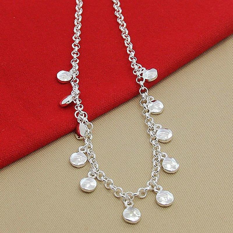 Collier ras du cou rond pour femmes, chaîne courte, bijoux en argent 925