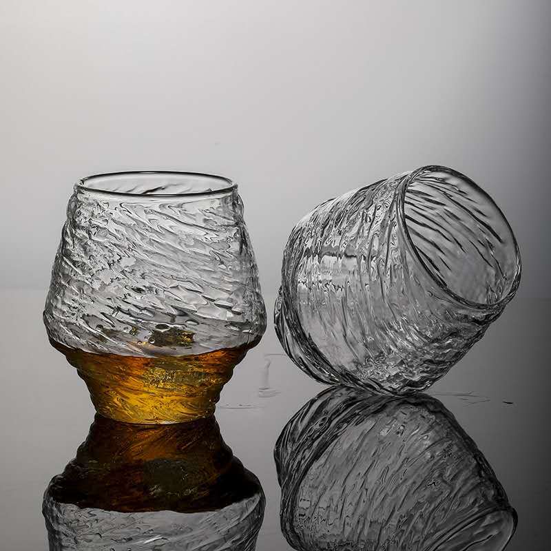 2 st whiskyglas japansk hammarmönster sprit brandy vinglas hemjuice te kopp bar klubb fest drinkware 350ml vaso
