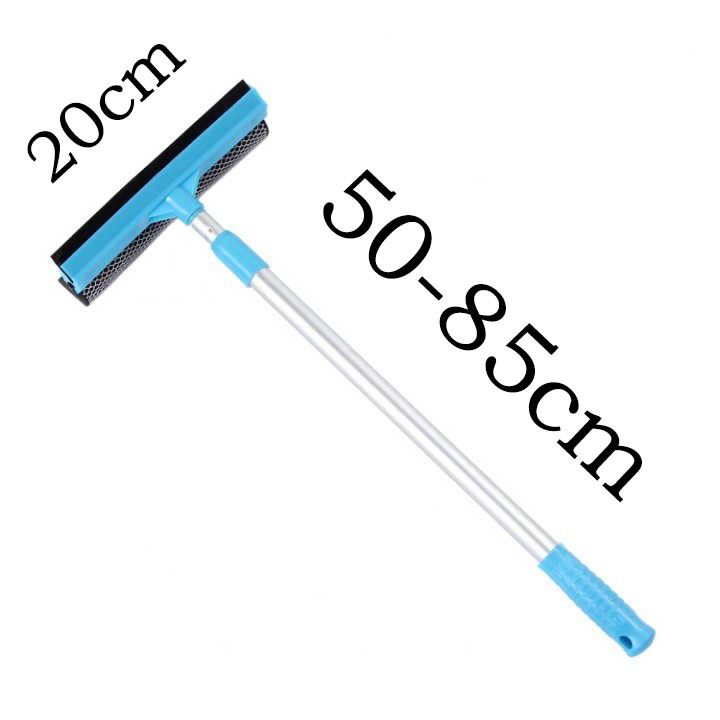 Window Cleaning Brush Glass Wiper for Bathroom Mirror Adjustable Long Handle Window Cleaner Squeegee Wiper Home Cleaning Tools: Red
